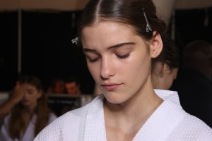 Backstage at Paul Smith Spring 2016