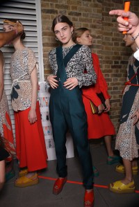 Backstage at Paul Smith Spring 2016
