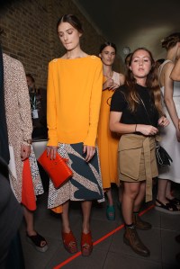 Backstage at Paul Smith Spring 2016