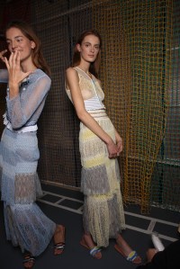 Backstage at Peter Pilotto Spring 2016
