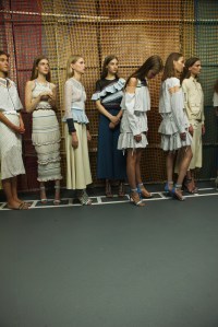 Backstage at Peter Pilotto Spring 2016