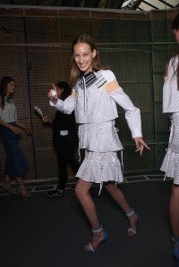 Backstage at Peter Pilotto Spring 2016