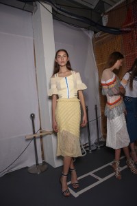 Backstage at Peter Pilotto Spring 2016