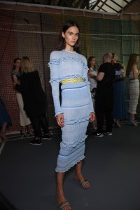 Backstage at Peter Pilotto Spring 2016