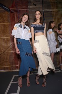 Backstage at Peter Pilotto Spring 2016