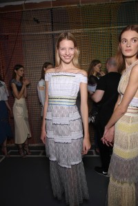 Backstage at Peter Pilotto Spring 2016