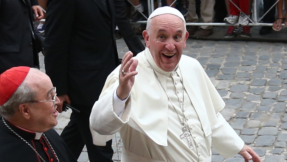Pope Francis at Havana Cathedral in Cuba.