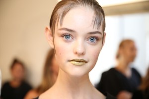 Backstage at Prada RTW Spring 2016