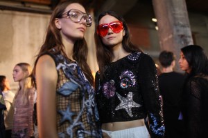 Backstage at Emilio Pucci RTW Spring 2016