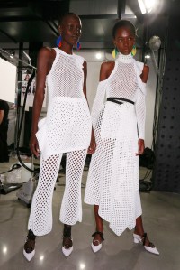 Backstage at Proenza Schouler RTW Spring 2016