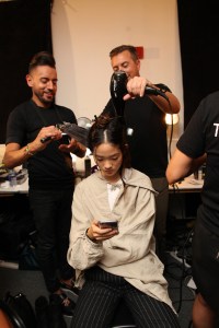 Backstage at Rebecca Minkoff RTW Spring 2016