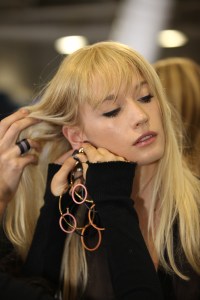 Backstage at Rebecca Minkoff RTW Spring 2016