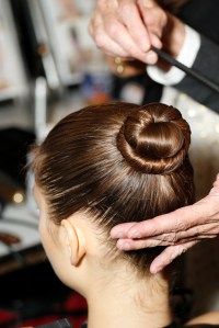 Backstage at Reem Acra RTW Spring 2016