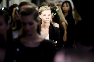 Backstage at Roberto Cavalli Spring 2016