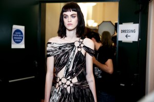 Backstage at Roberto Cavalli Spring 2016