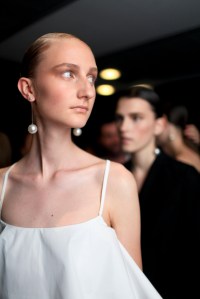 Backstage at Salvatore Ferragamo Spring 2016