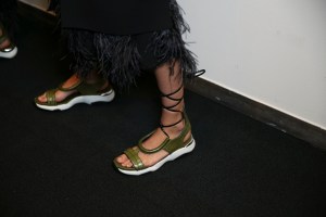 Backstage at Salvatore Ferragamo Spring 2016