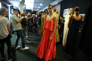 Backstage at Salvatore Ferragamo Spring 2016