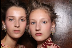 Backstage at Simone Rocha RTW Spring 2016
