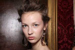 Backstage at Simone Rocha RTW Spring 2016