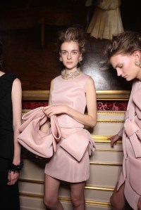Backstage at Simone Rocha RTW Spring 2016