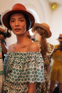 Backstage at Temperley London Spring 2016