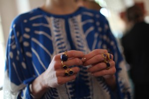 Backstage at Temperley London Spring 2016