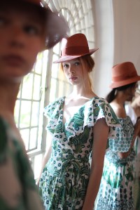 Backstage at Temperley London Spring 2016