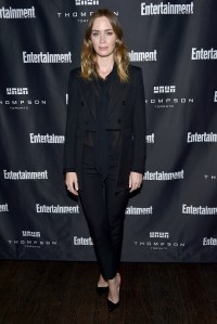 Emily Blunt in Yves Saint Laurent.
