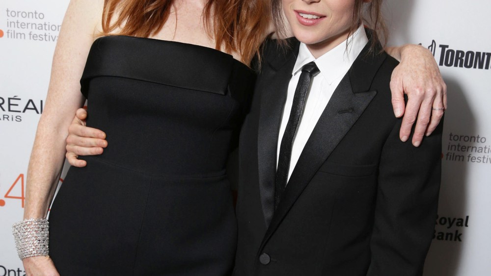 Julianne Moore, Ellen Page at 'Freeheld' Premiere in Toronto.
