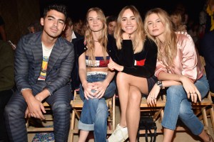 Joe Jonas, Immy Waterhouse, Suki Waterhouse and Behati Prinsloo.