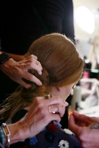 Backstage at Tory Burch RTW Spring 2016