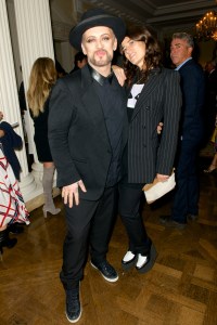 Boy George and Bella Freud Vogue London Fashion Week Party 2015 Winfield House