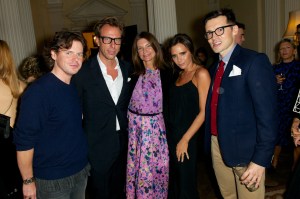 Christopher Kane, Erik Torstensson, Natalie Massenet, Victoria Beckham Erdem Moralioglu Vogue London Fashion Week Party 2015 Winfield House