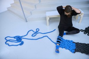 At the Campaign for Wool event, Palais de Tokyo