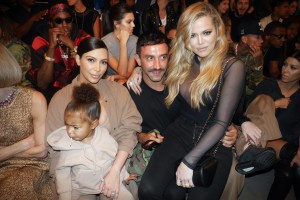 North West, Kim Kardashian, Riccardo Tisci and Khloe Kardashian.