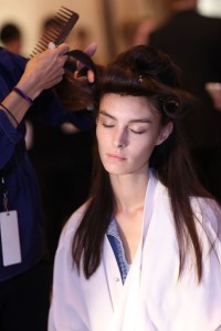 Backstage at Zac Posen RTW Spring 2016