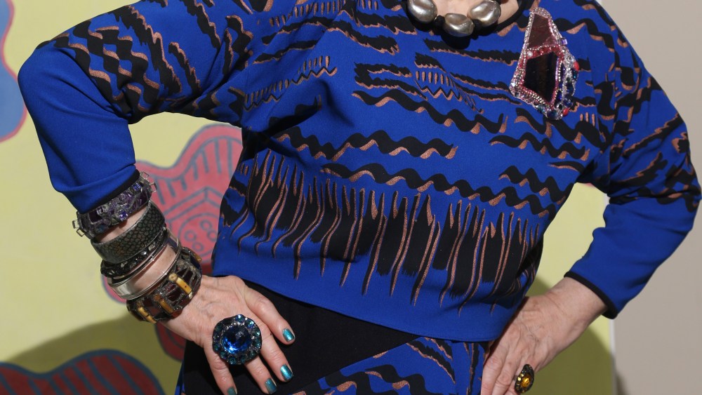 Zandra Rhodes Describes Art, New Projects and Life in Full Color