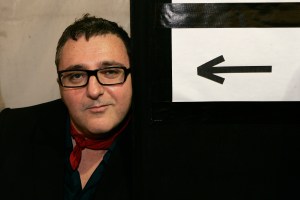 Alber Elbaz backstage.