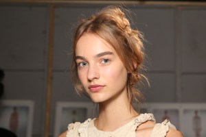 Backstage at Alexander McQueen RTW Spring 2016