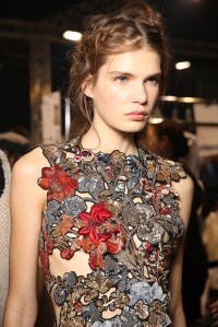 Backstage at Alexander McQueen RTW Spring 2016