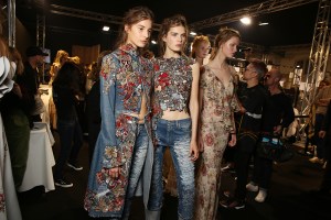 Backstage at Alexander McQueen RTW Spring 2016
