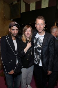 Alister Mackie, Sarah Burton and Jefferson Hack Alexander McQueen Paris Fashion Week After Party