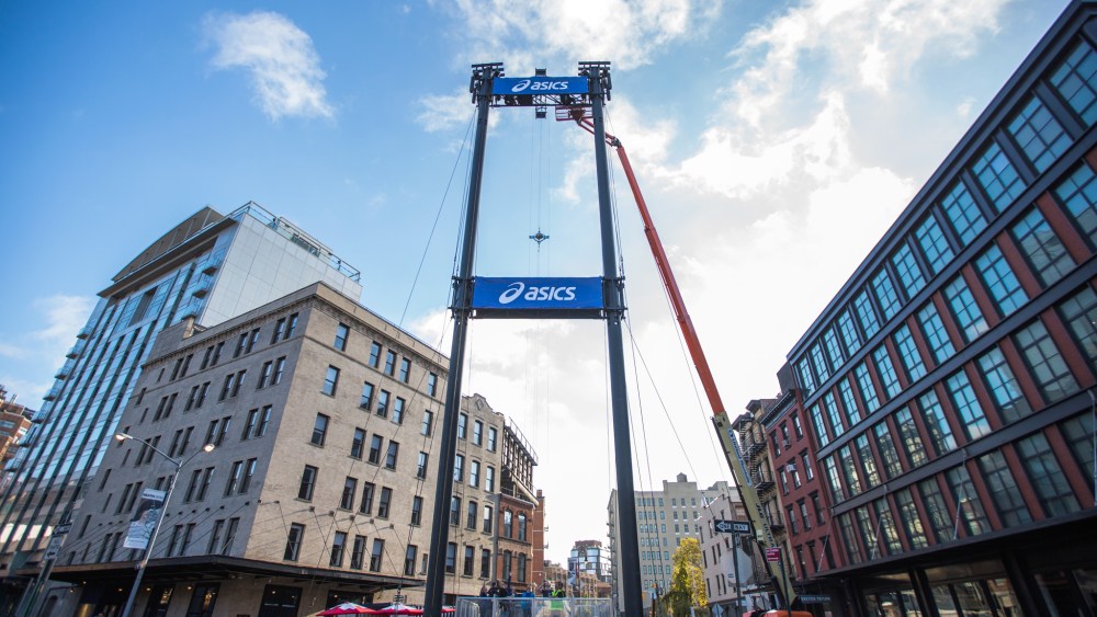 Asics unveils the world's largest Selfie Stick as part of their “It's a Big Race. Go Run It” ad campaign.