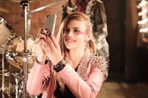 Aubrey Peeples in a scene from “Jem and the Holograms.”