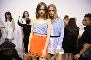 Backstage at Carven RTW Spring 2016