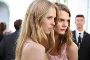 Backstage at Chloé Spring 2016