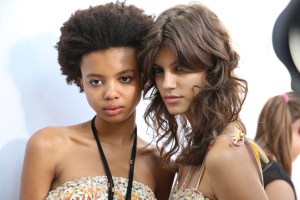 Backstage at Chloé Spring 2016