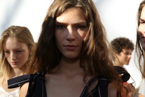 Backstage at Chloé Spring 2016