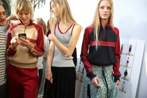 Backstage at Chloé Spring 2016